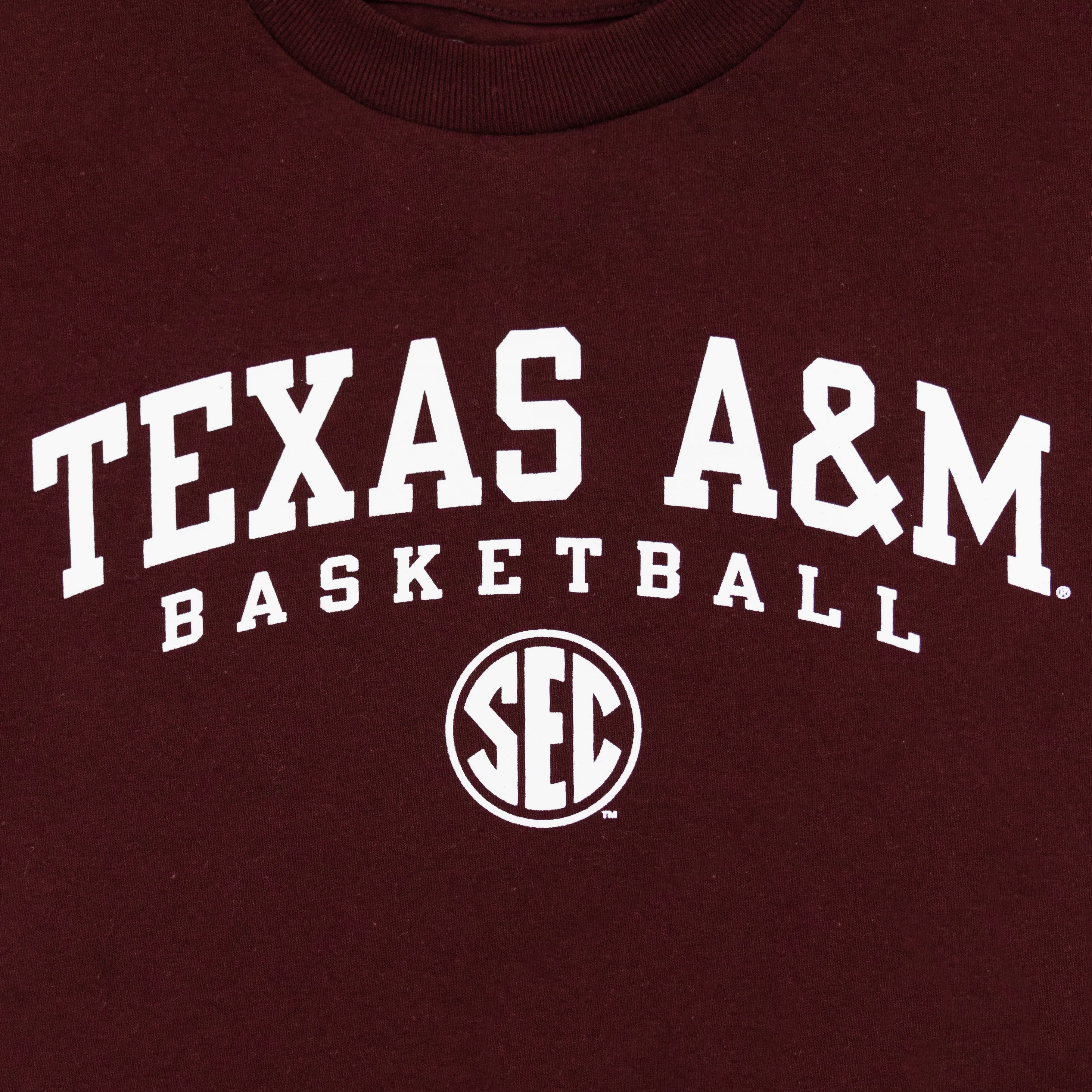 Texas A&M Youth Basketball SEC T-Shirt - Image 2