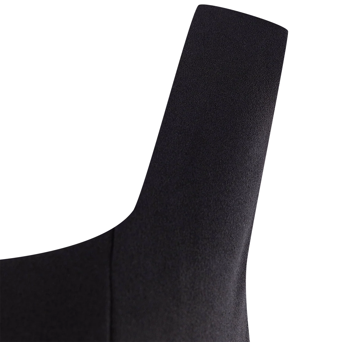 Square Neck Black Knit Dress with White Lining - Image 4
