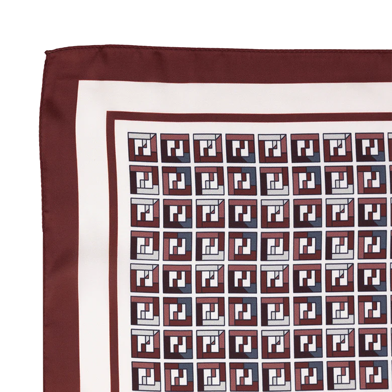 Squared Pattern Scarf - Image 2