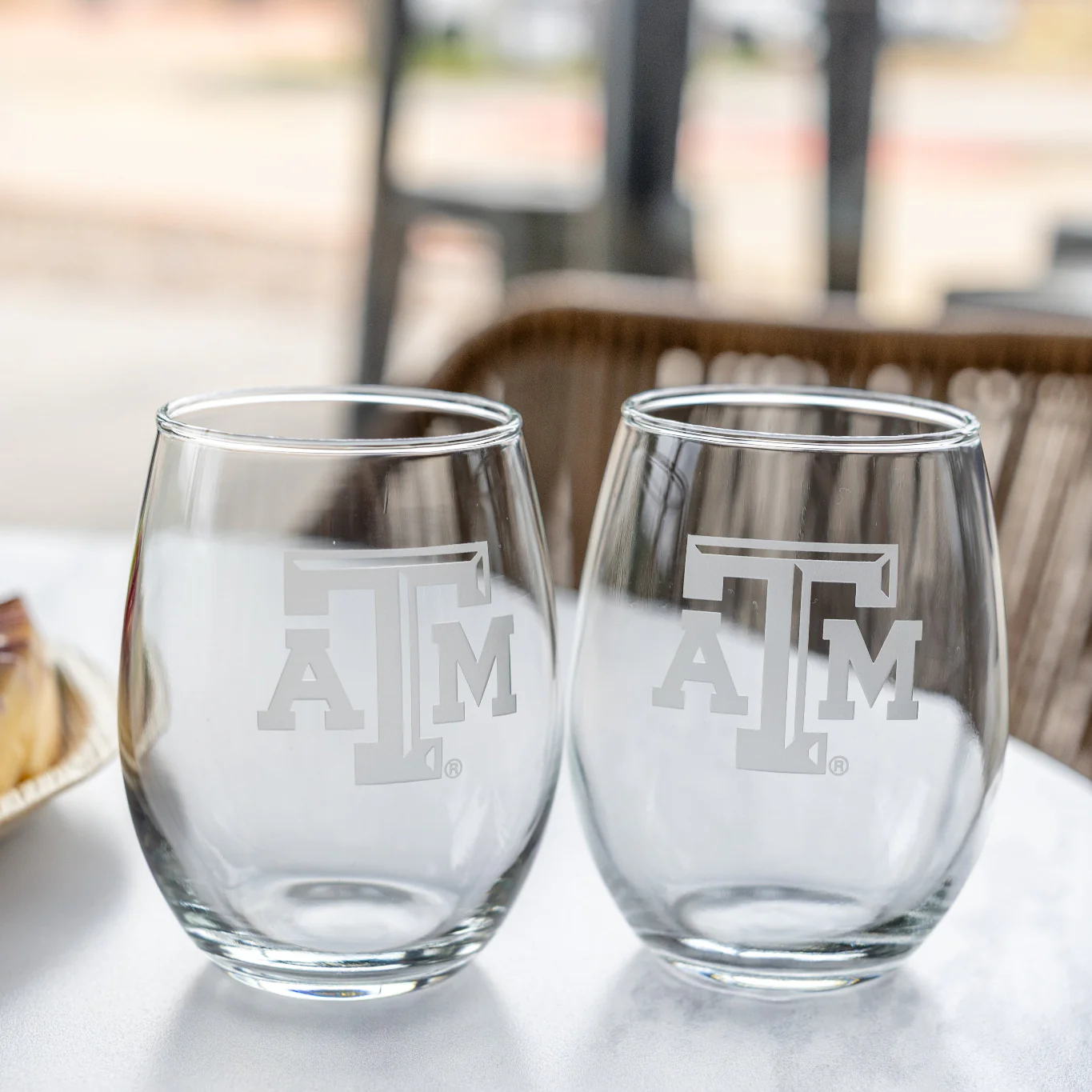 Texas A&M Campus Crystal Stemless Wine Set - Image 2