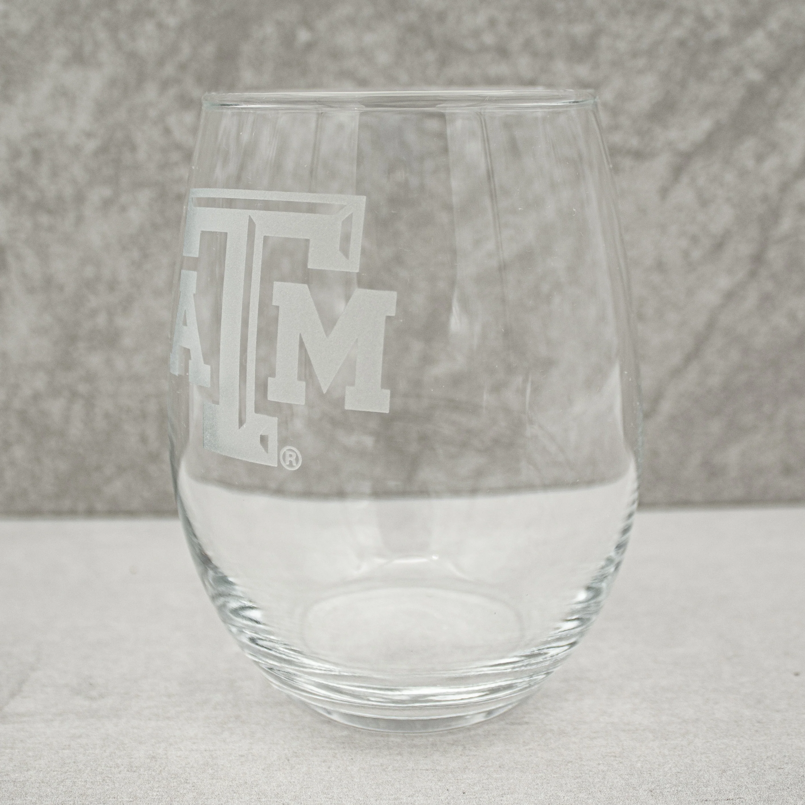 Texas A&M Campus Crystal Stemless Wine Set - Image 4