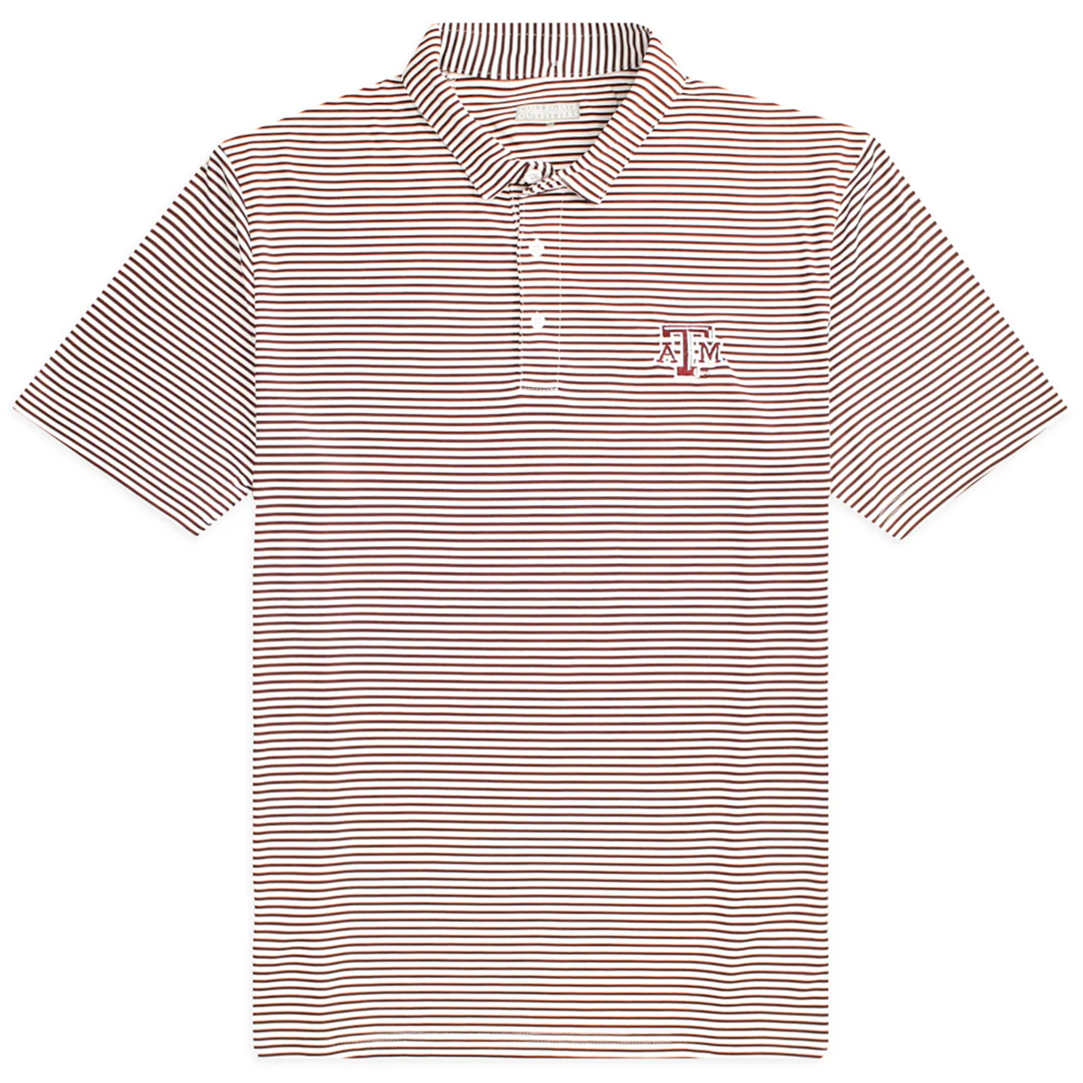 Texas A&M Striped Performance Polo