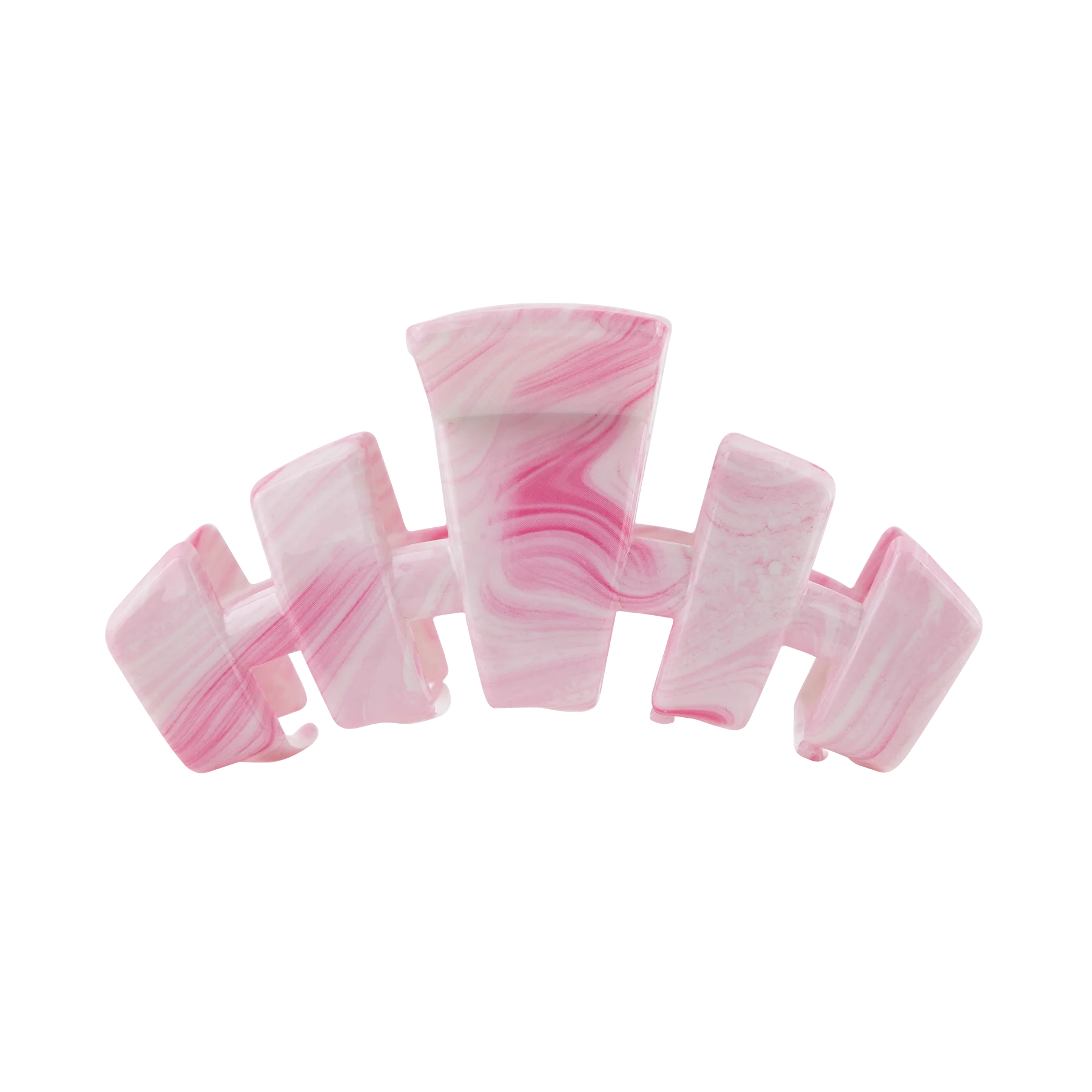 Teleties Iridescent Medium Hair Clip - Pink
