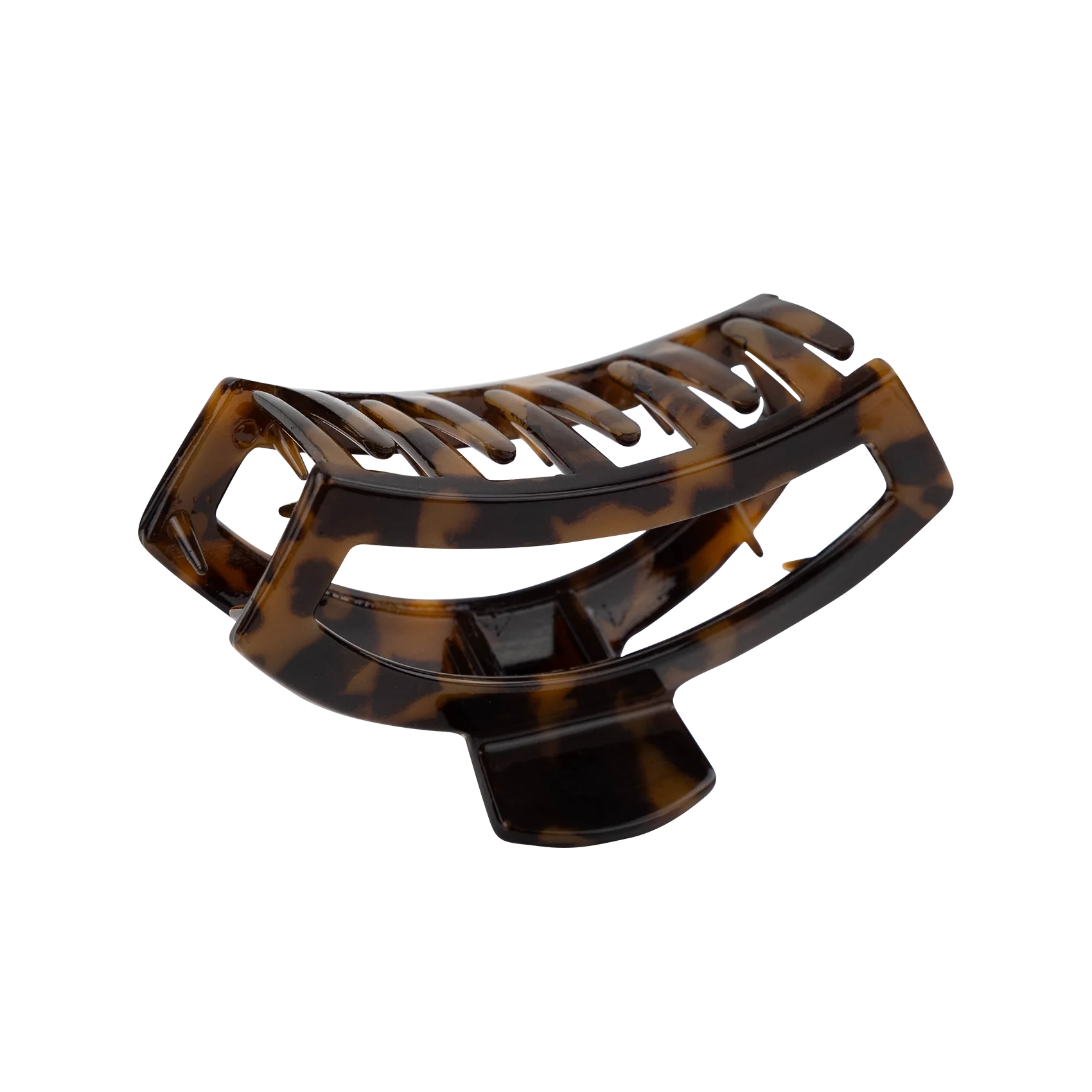 Teleties Medium Claw Hair Clip - Brown - Image 3