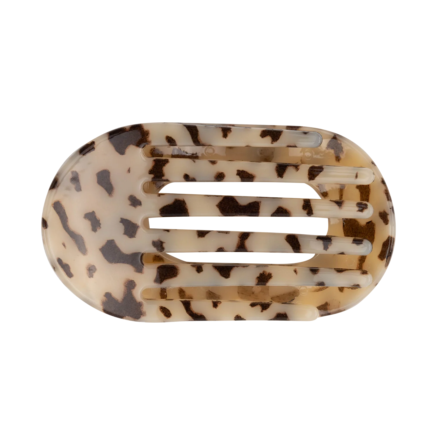 Teleties Medium Flat Round Cheetah Print Hair Clip - Image 2