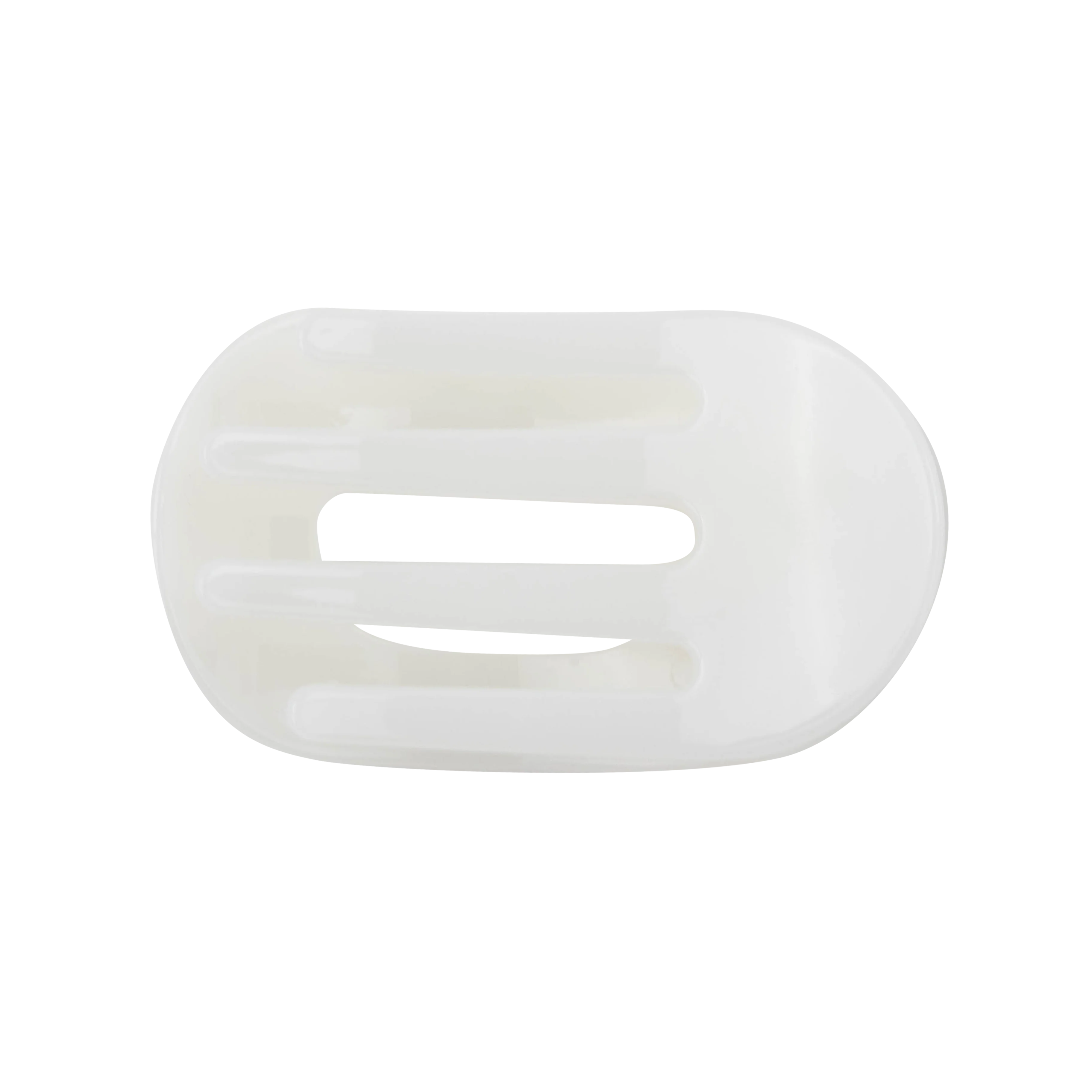 Teleties Small Flat Round Hair Clip - White - Image 3