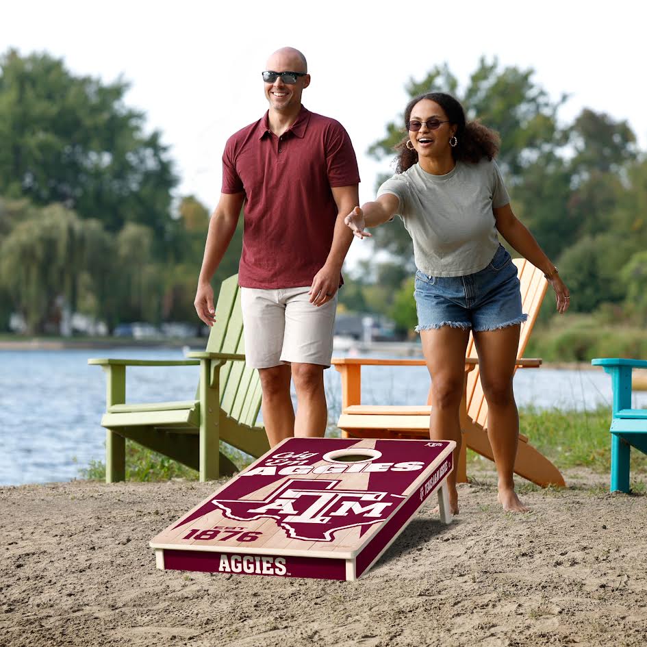 Texas A&M 2' x 4' All-Wood Cornhole - Image 5