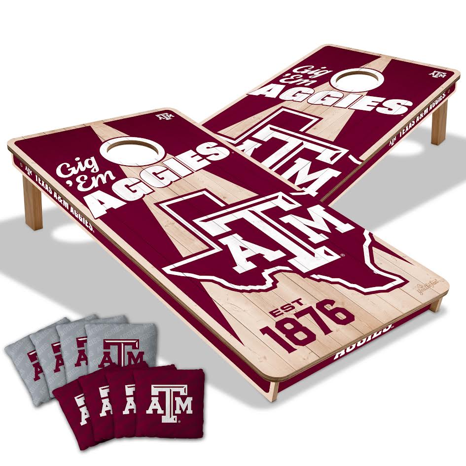 Texas A&M 2' x 4' All-Wood Cornhole - Image 6