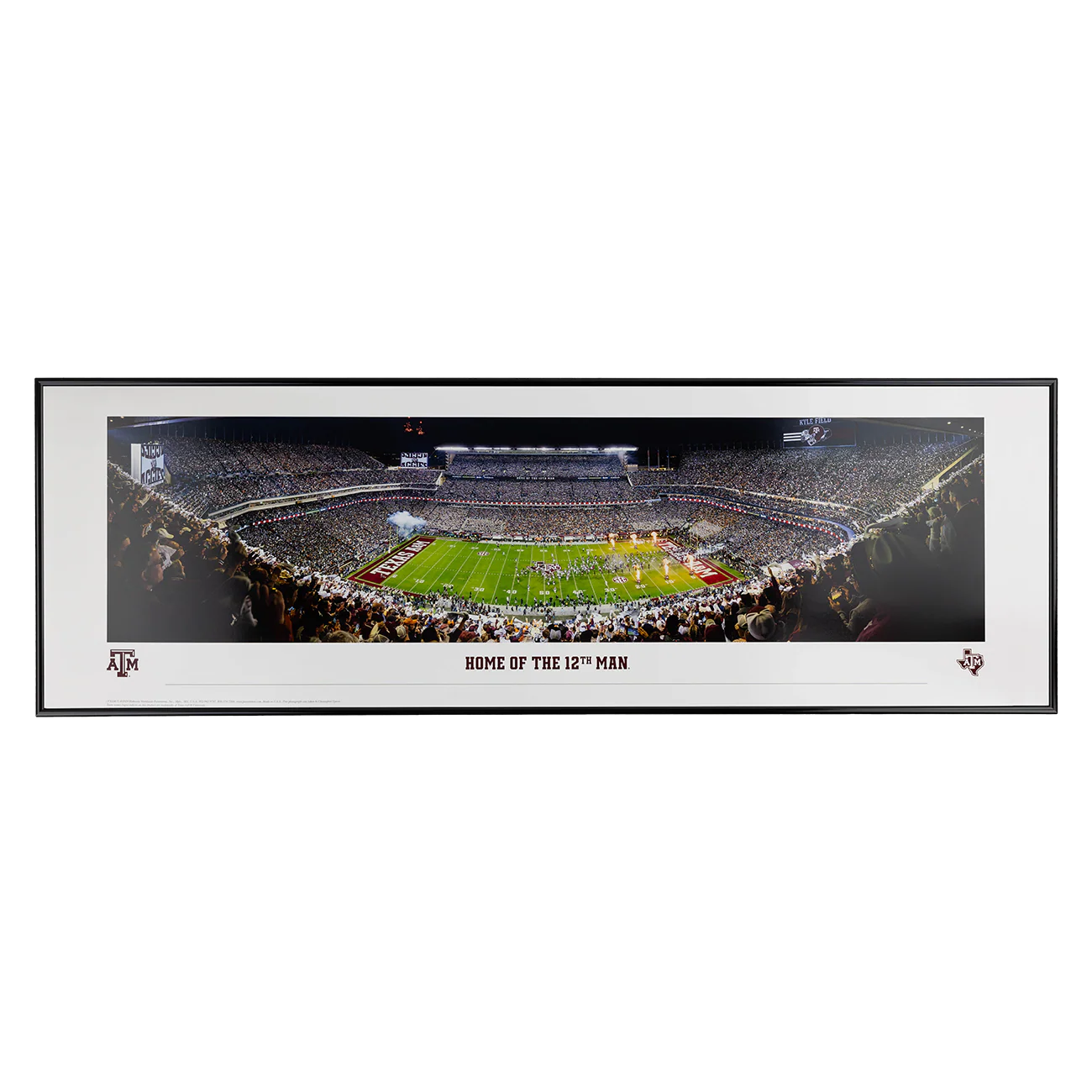 Texas A&M 2024 Panoramic Kyle Field Standard Framed Picture
