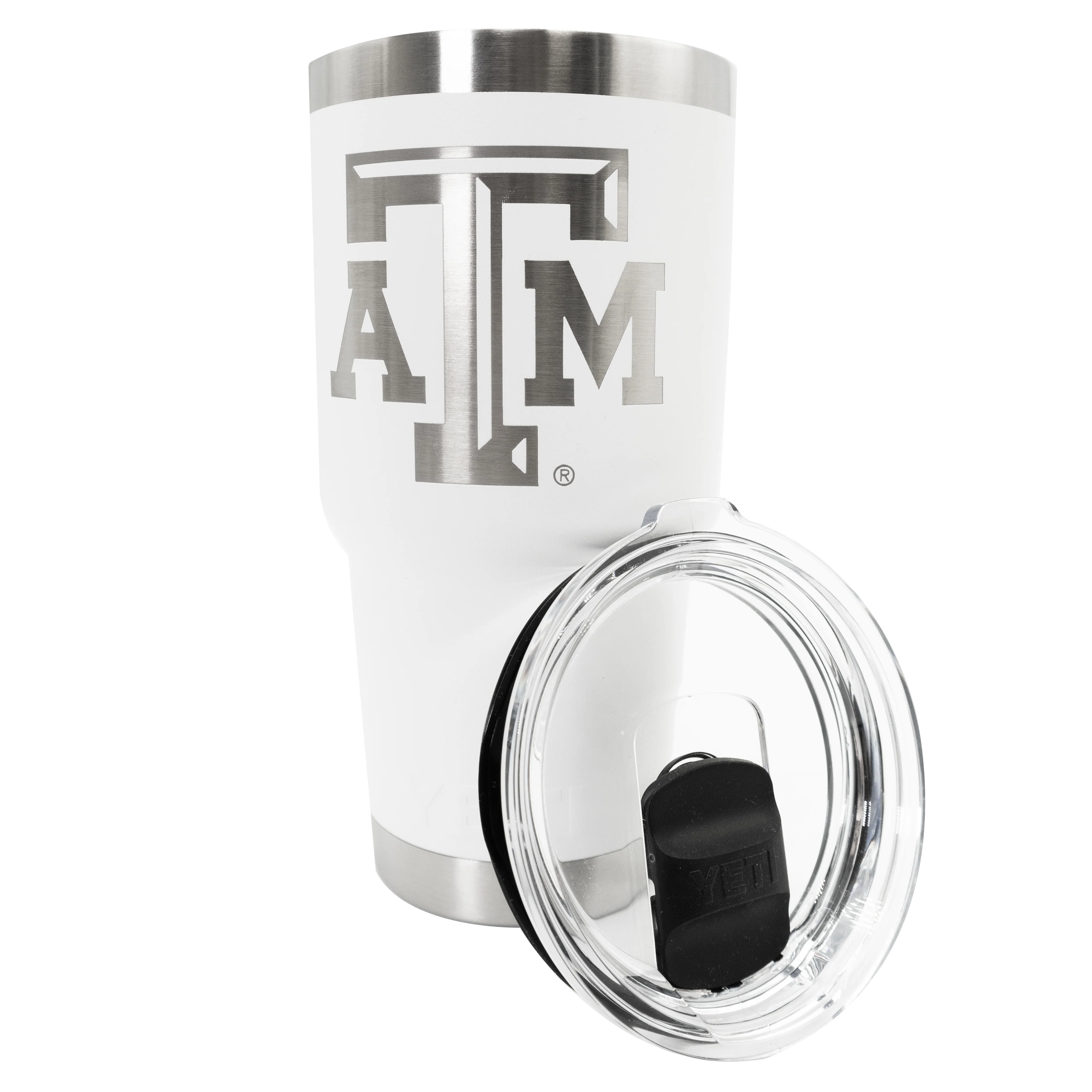 Texas A&M Yeti 30oz White Tumbler - Image 2