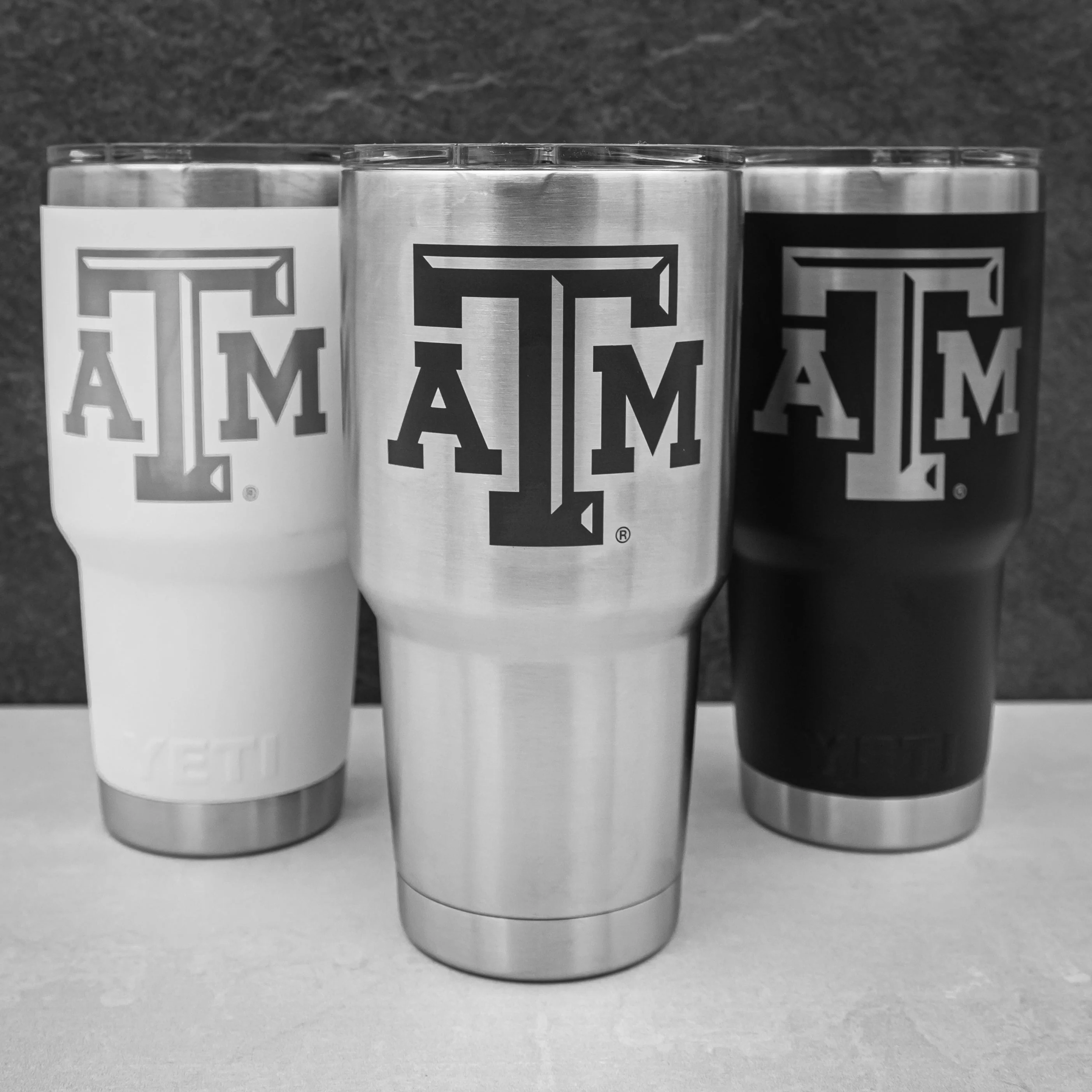 Texas A&M Yeti 30oz White Tumbler - Image 5