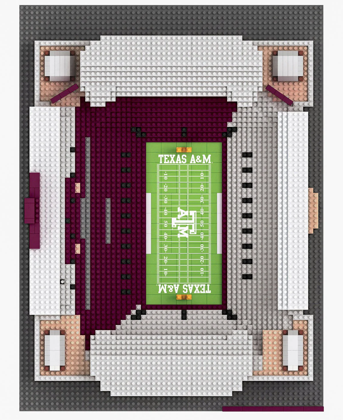Texas A&M Kyle Field 3D Lego Set - Image 2
