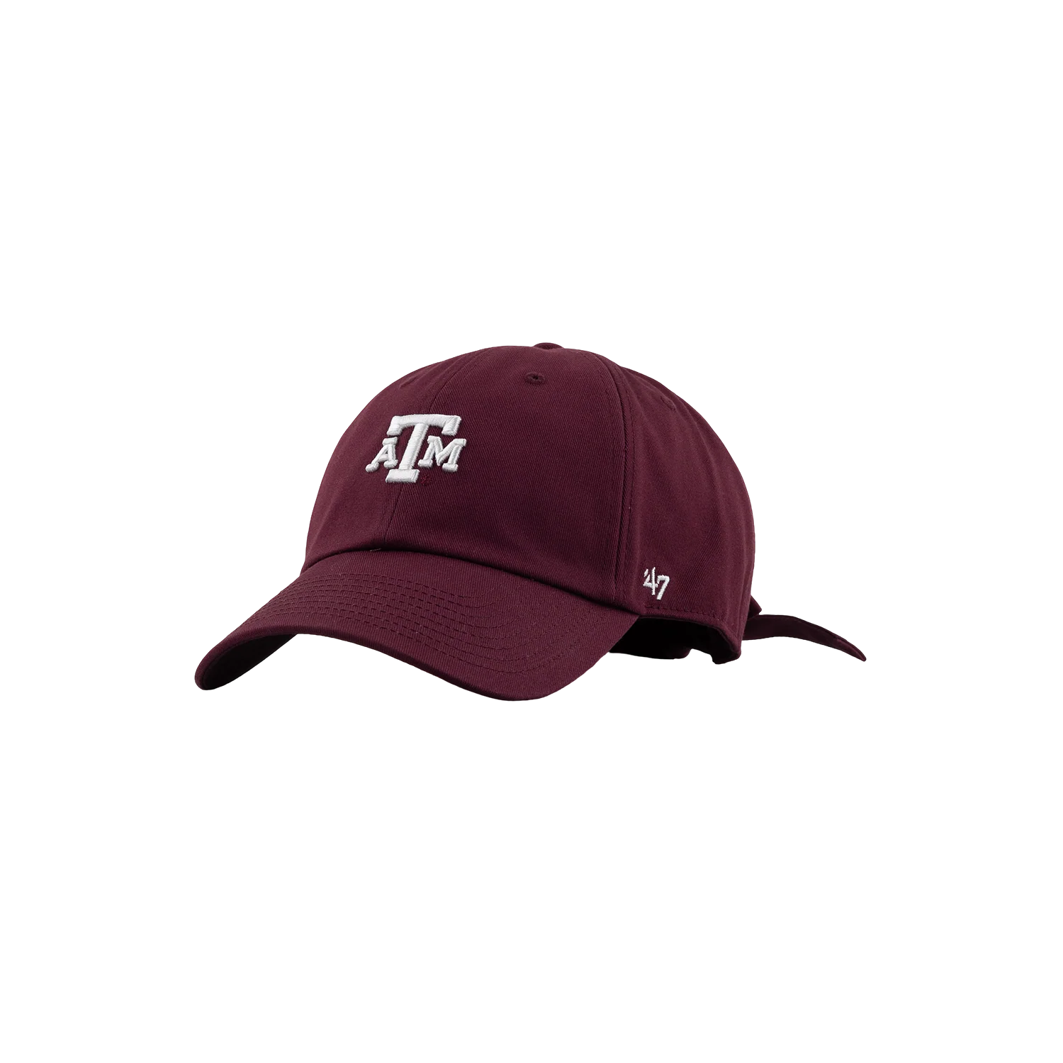 Texas A&M 47 Brand Bow Back Clean Up Cap - Maroon - Image 4