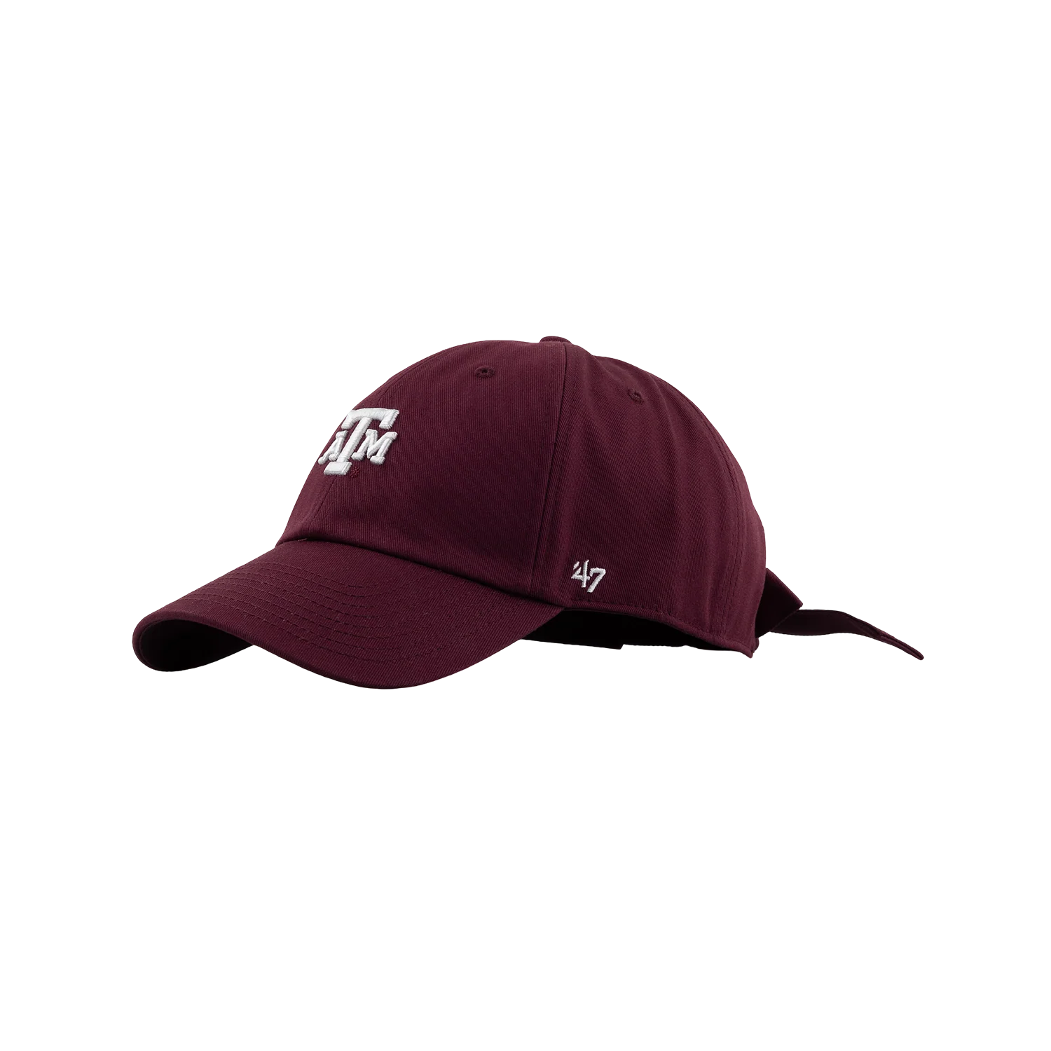 Texas A&M 47 Brand Bow Back Clean Up Cap - Maroon - Image 6