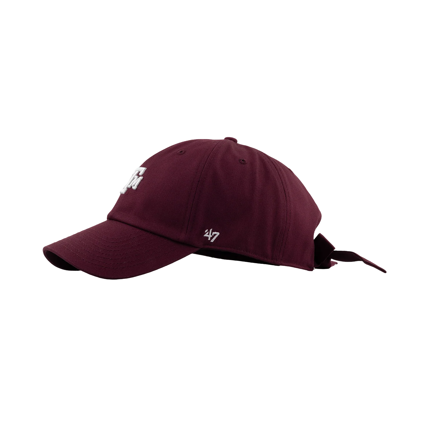 Texas A&M 47 Brand Bow Back Clean Up Cap - Maroon - Image 8