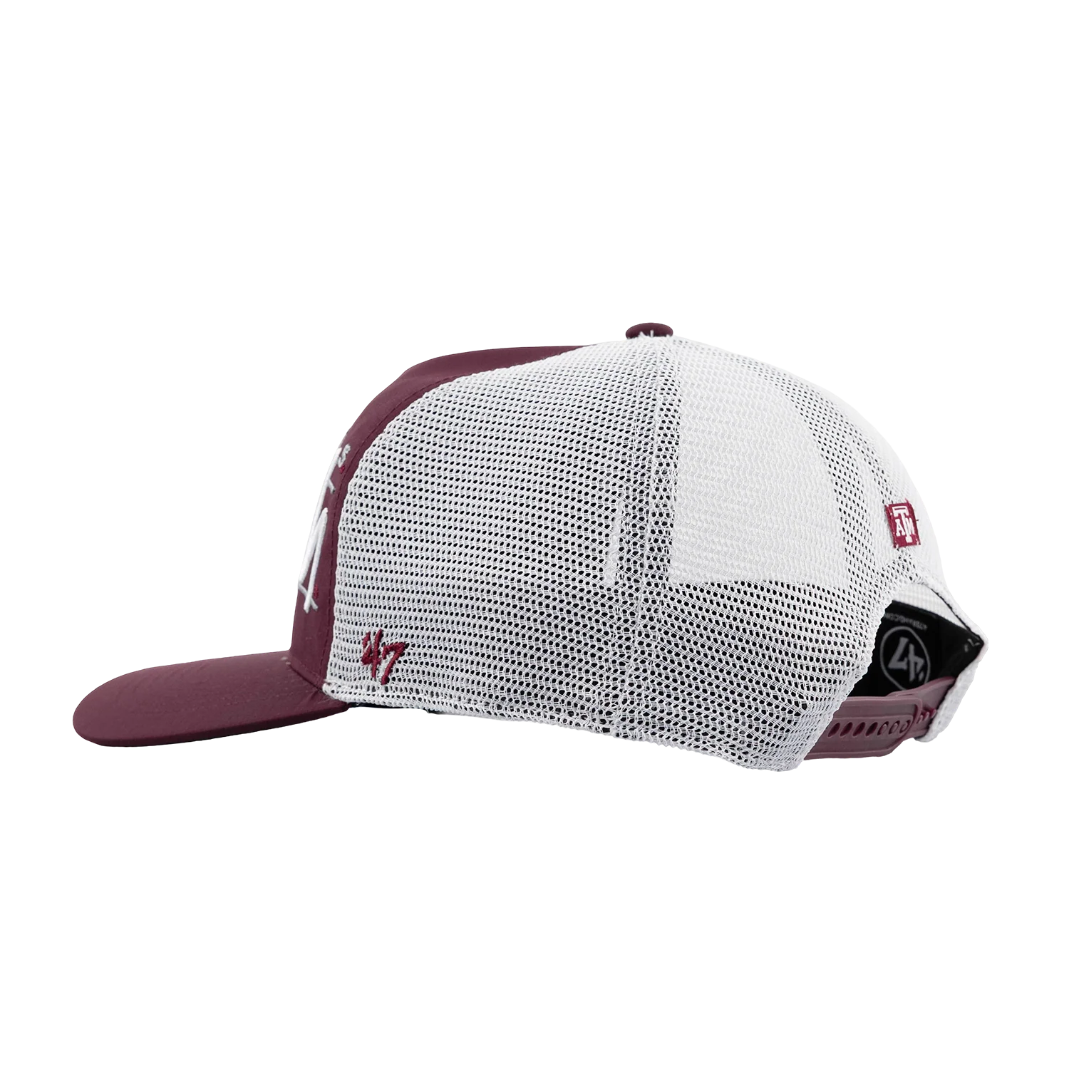 Texas A&M '47 Brand Hitch Mesh Hat - Maroon - Image 13