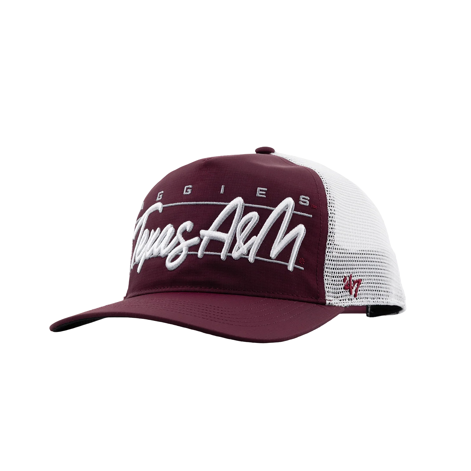 Texas A&M '47 Brand Hitch Mesh Hat - Maroon - Image 4
