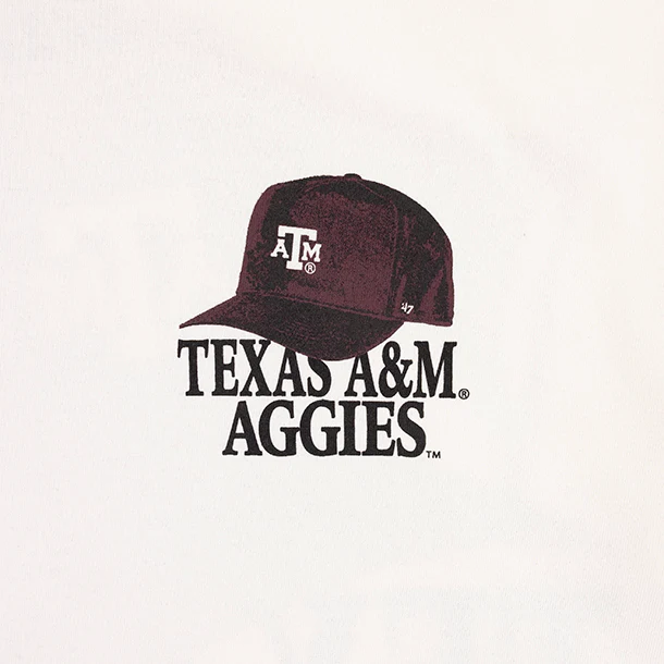 Texas A&M '47 Brand In The Paper '47 Foundation Tee - White - Image 3