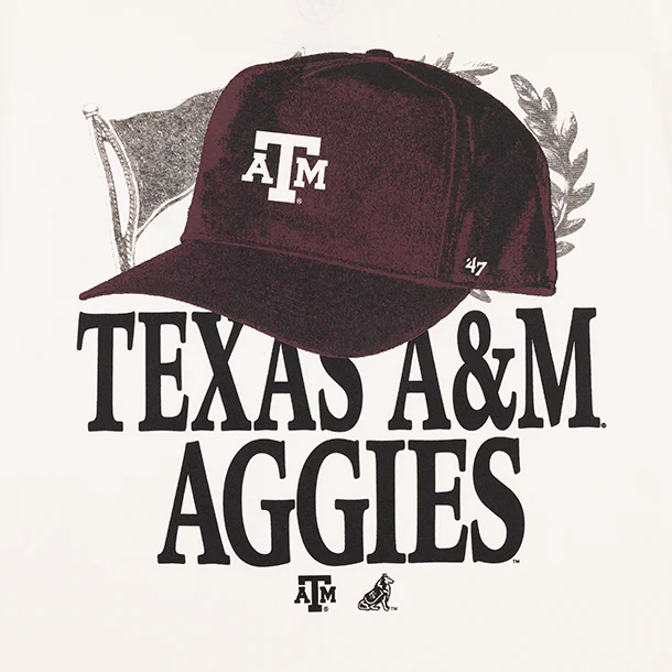Texas A&M '47 Brand In The Paper '47 Foundation Tee - White - Image 4