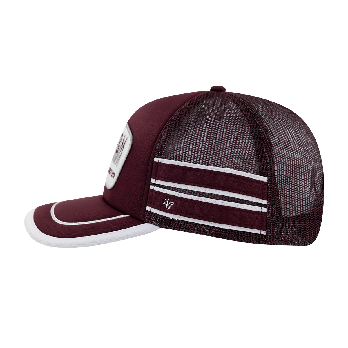 Texas A&M '47 Brand Trucker Snapback Hat - Maroon - Image 3