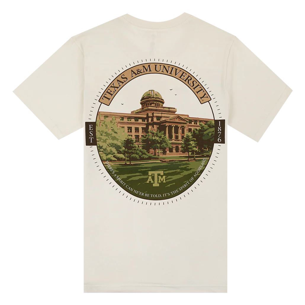 Texas A&M Academic Building Portrait T-Shirt