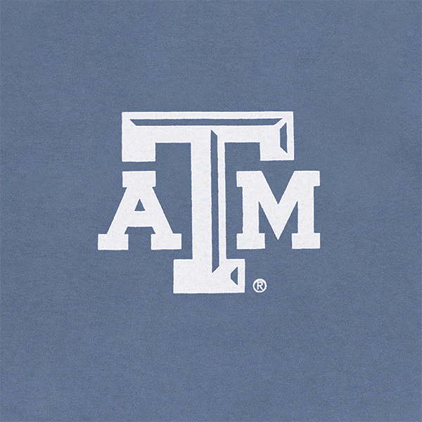 Texas A&M Academic Building Watercolor T-Shirt - Blue - Image 4