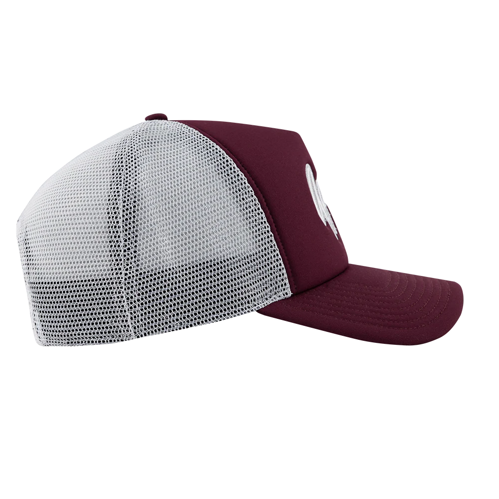 Texas A&M Adidas Aggies Script Lonestar Foam Trucker Hat - Image 4