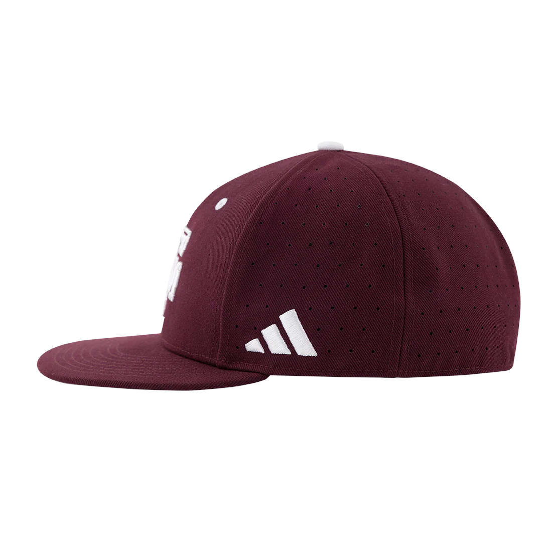 Texas A&M Adidas Beveled Fitted On-Field Baseball Cap - Image 3