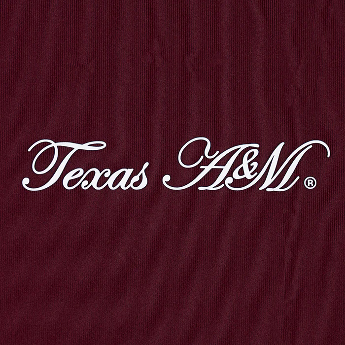Texas A&M Adidas Cursive Solid Maroon Polo - Image 3