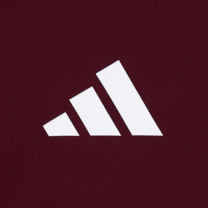 Texas A&M Adidas Cursive Solid Maroon Polo - Image 4