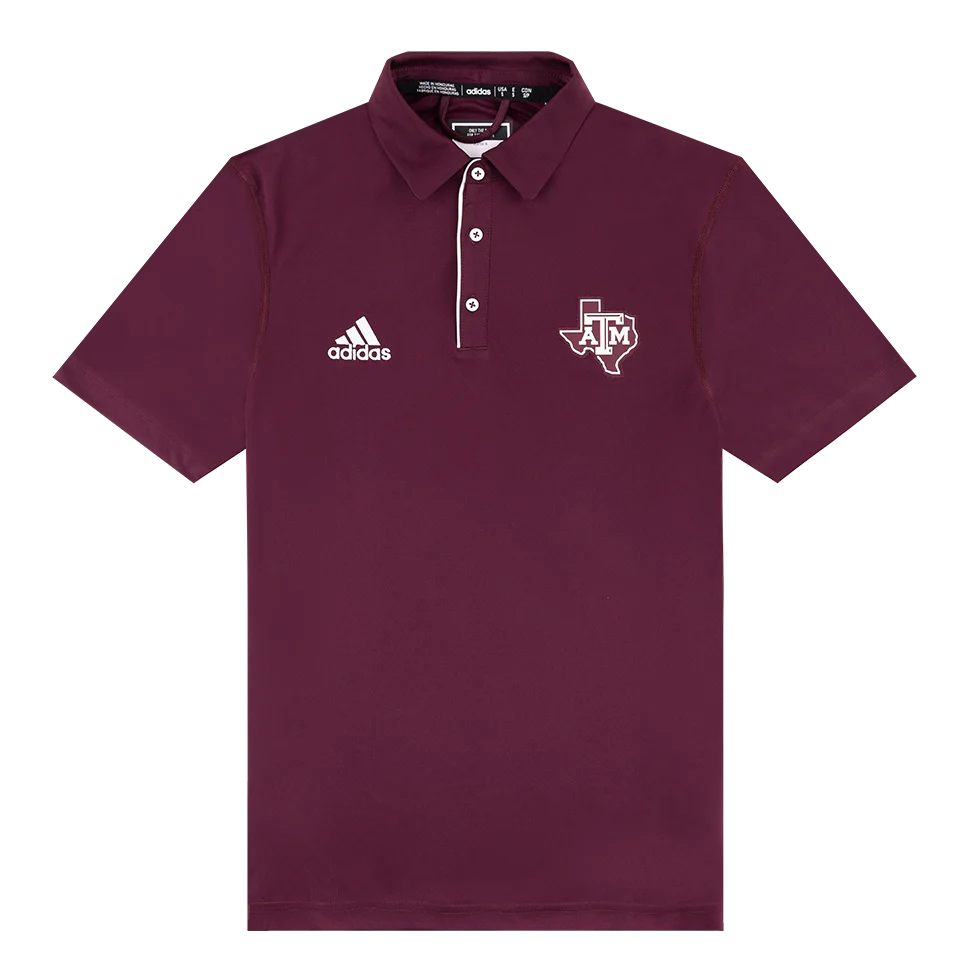 Texas A&M Adidas Lonestar Coaches Polo