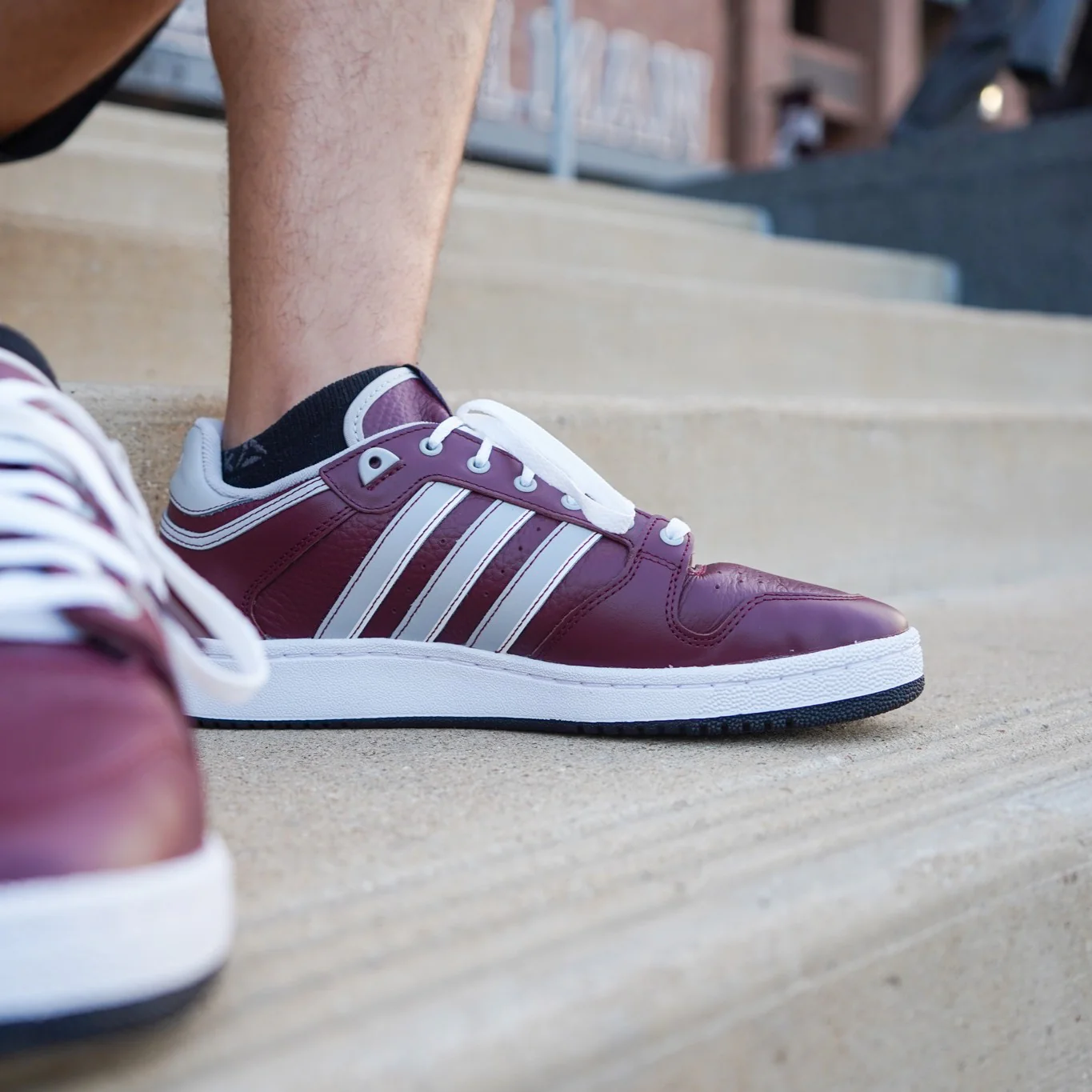 Texas A&M Adidas Maroon Centennial Remixed Shoe - Image 2