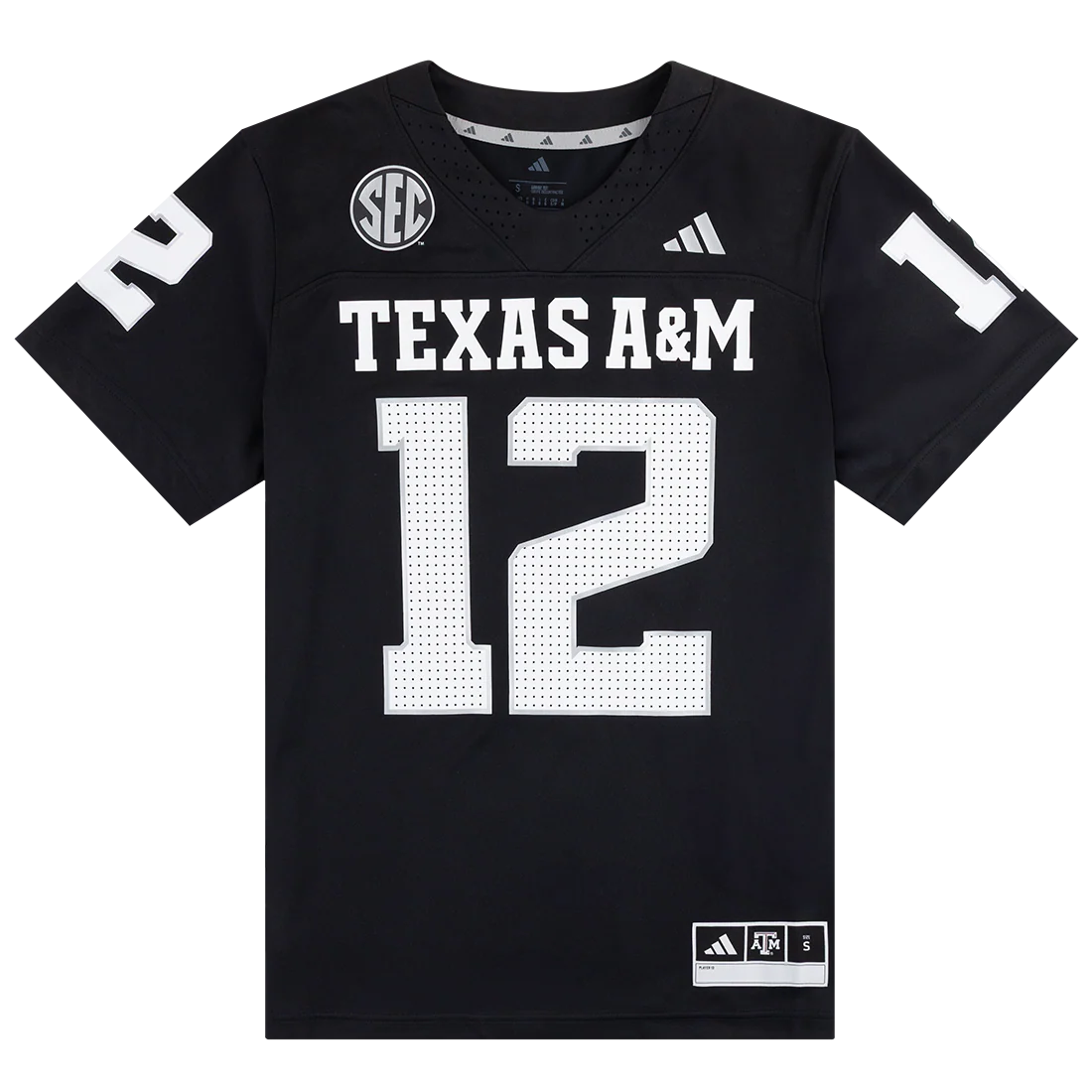 Texas A&M Adidas Strategy Black Jersey