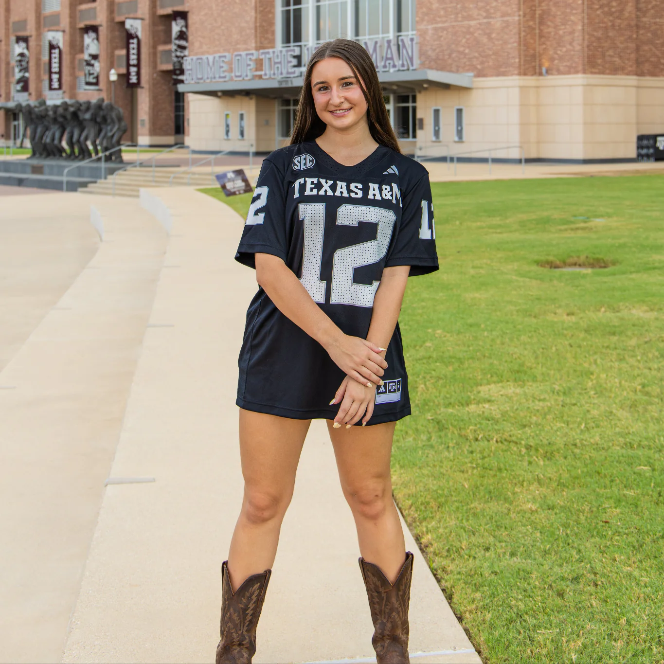 Texas A&M Adidas Strategy Black Jersey - Image 2