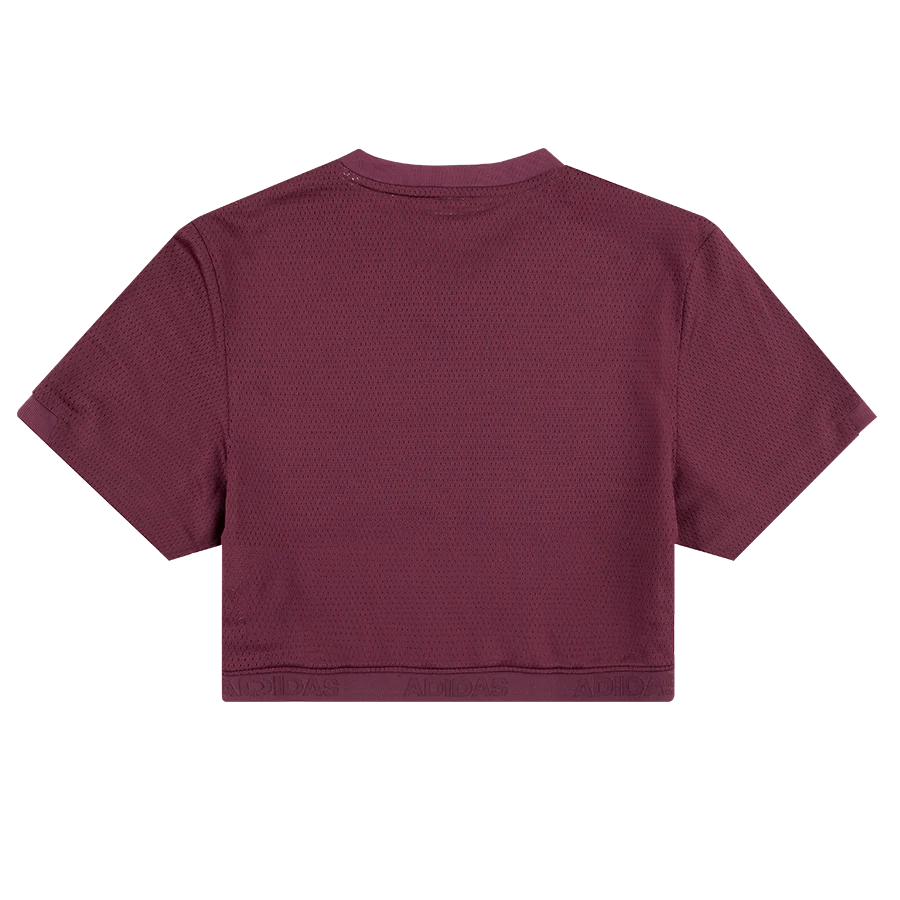 Texas A&M Adidas Women's Maroon Lonestar Crop Jersey - Image 5