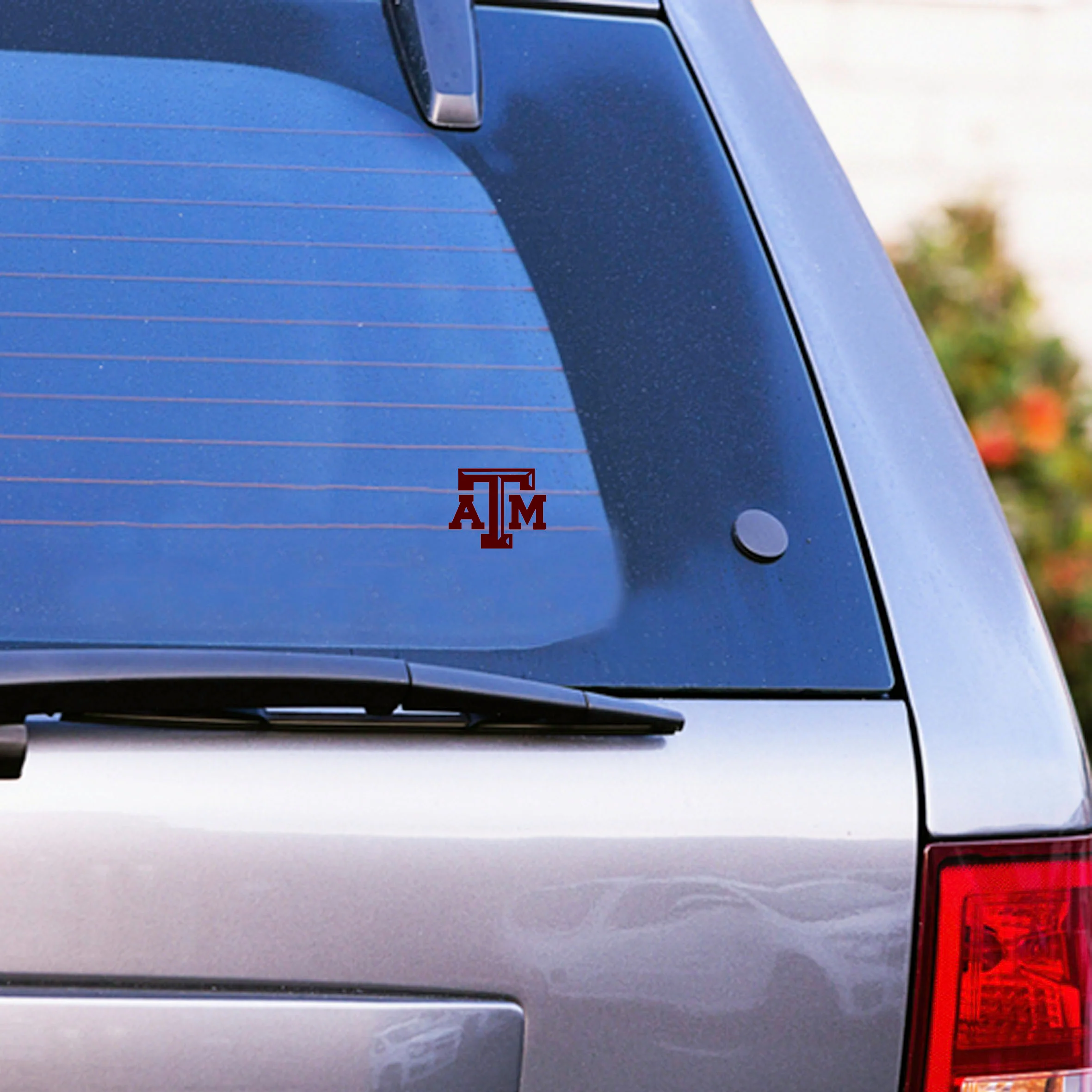 Texas A&M Aggie Small Beveled Maroon Decal - Image 2