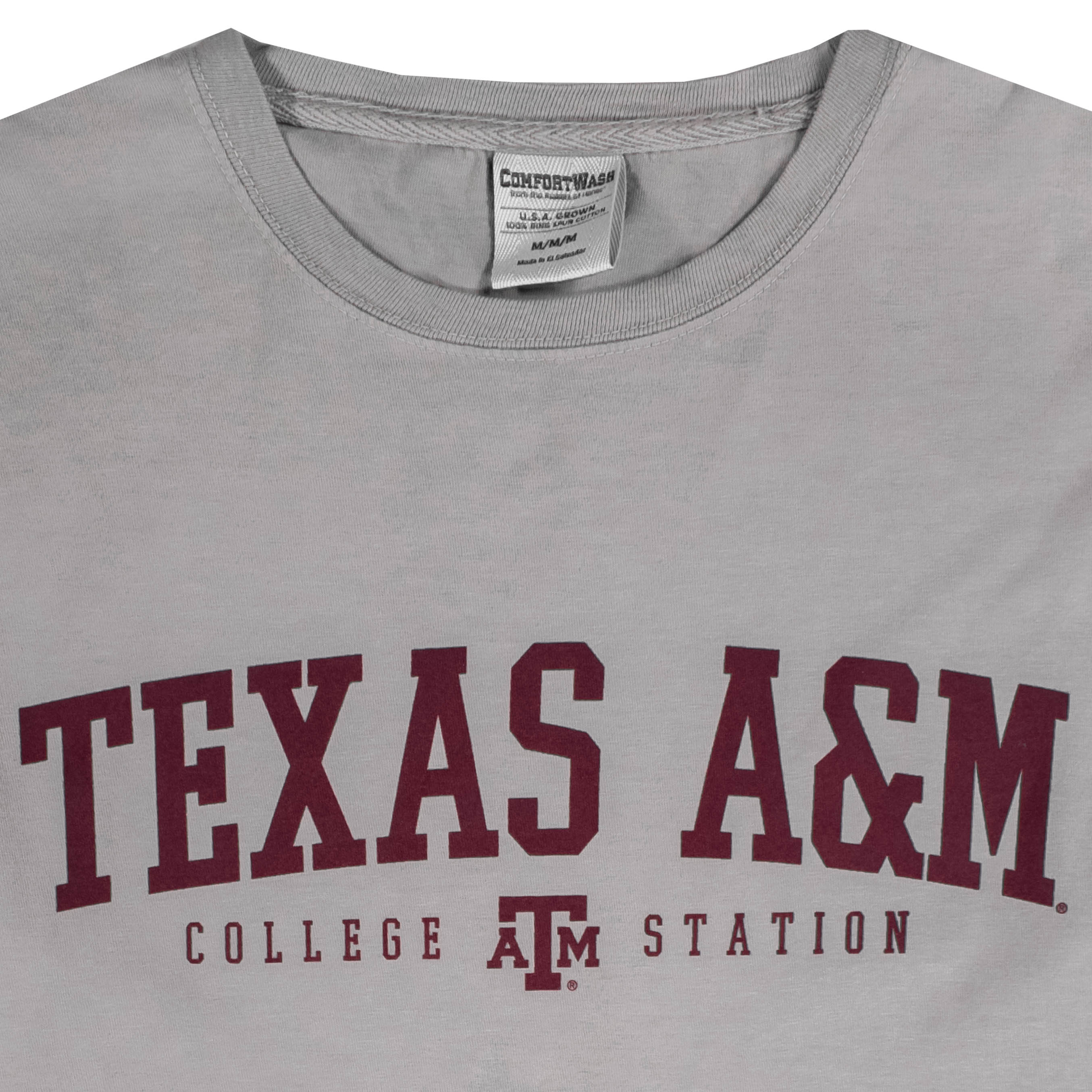 Texas A&M Aggie Basic Block Comfort Wash T-Shirt - Image 3