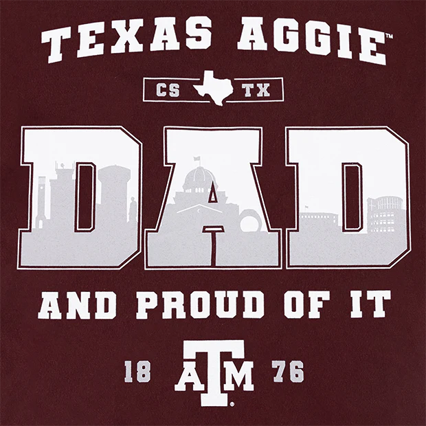 Texas A&M Aggie Dad And Proud Of It T-Shirt - Image 2