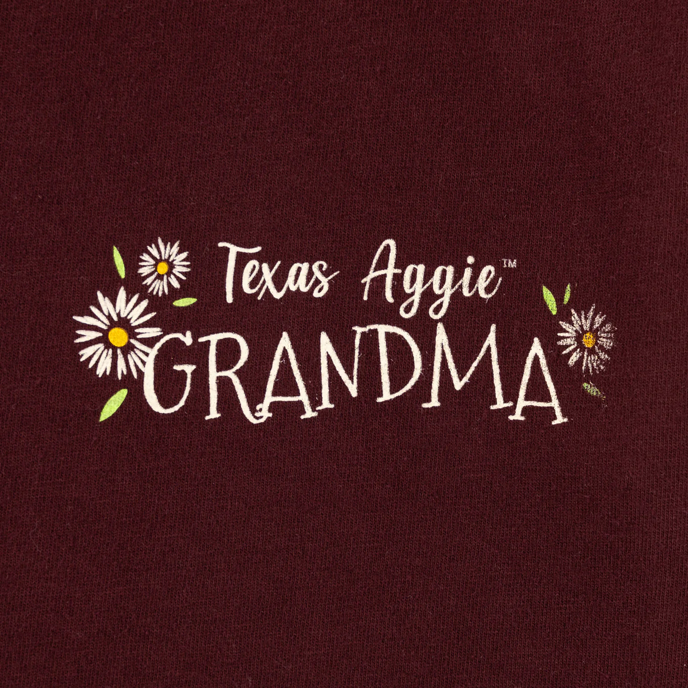 Texas A&M Aggie Daisies Grandma T-Shirt - Image 5