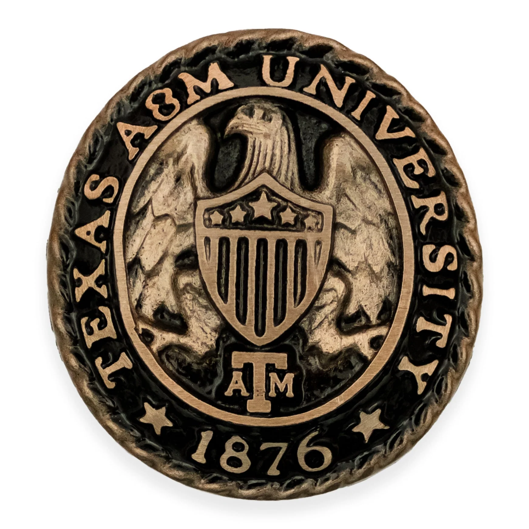 Texas A&M Aggie Ring Crest Paperweight