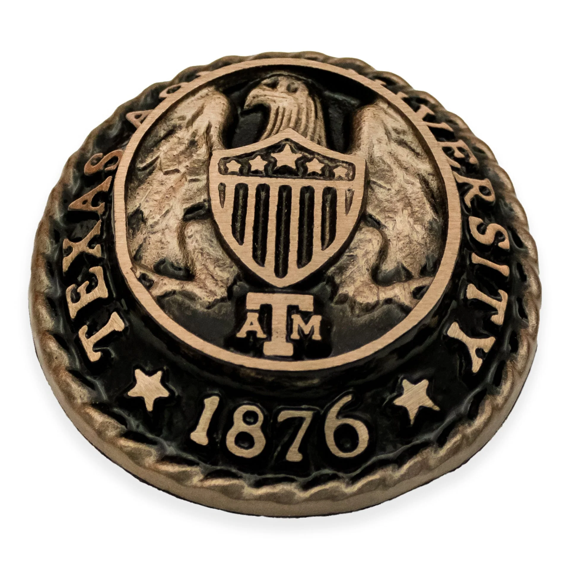 Texas A&M Aggie Ring Crest Paperweight - Image 2