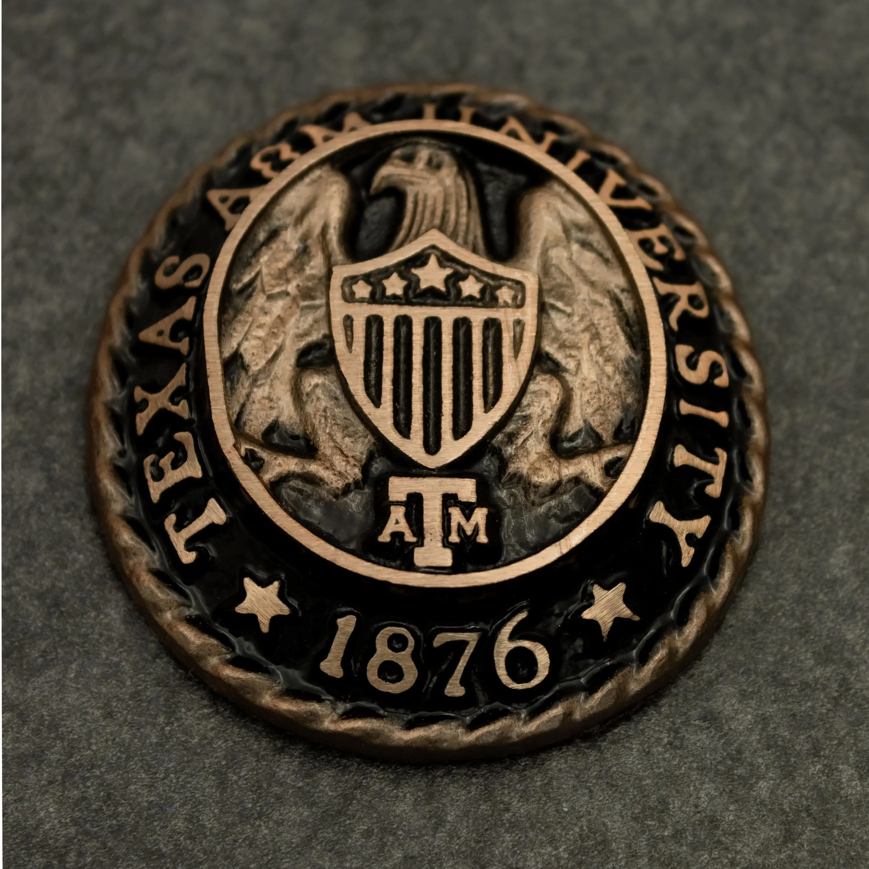 Texas A&M Aggie Ring Crest Paperweight - Image 4