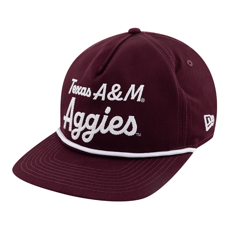 Texas A&M Aggies 5 Panel Unstructured Golfer Rope Cap - Maroon