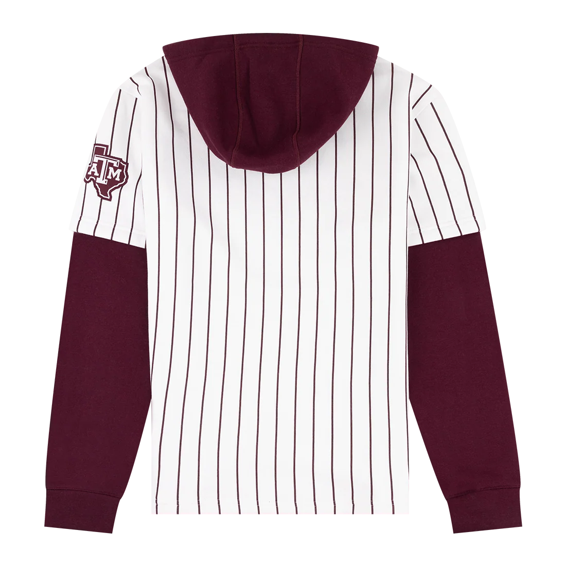 Aggies Adidas Baseball Pinstripe Hoodie - Image 2