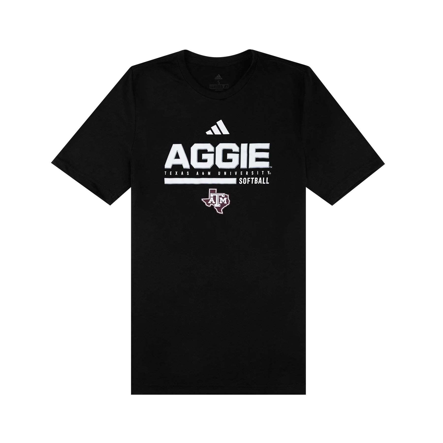 Texas A&M Adidas Sports Bar Softball Pregame T-Shirt