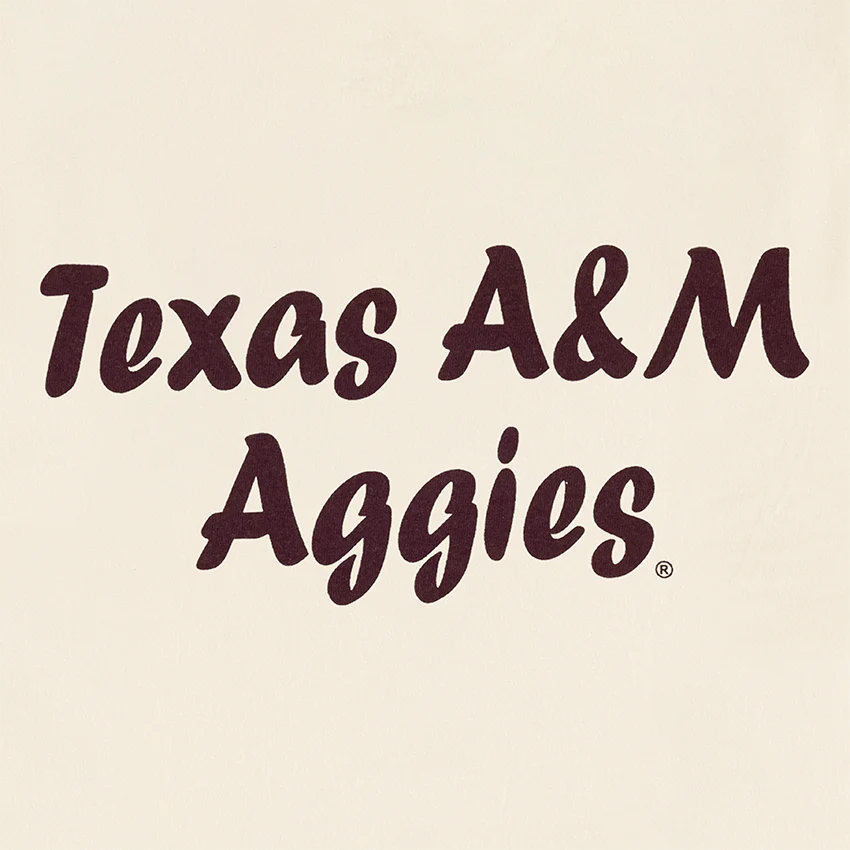 Texas A&M Aggies Cassette Tapes T-Shirt - Beige - Image 4