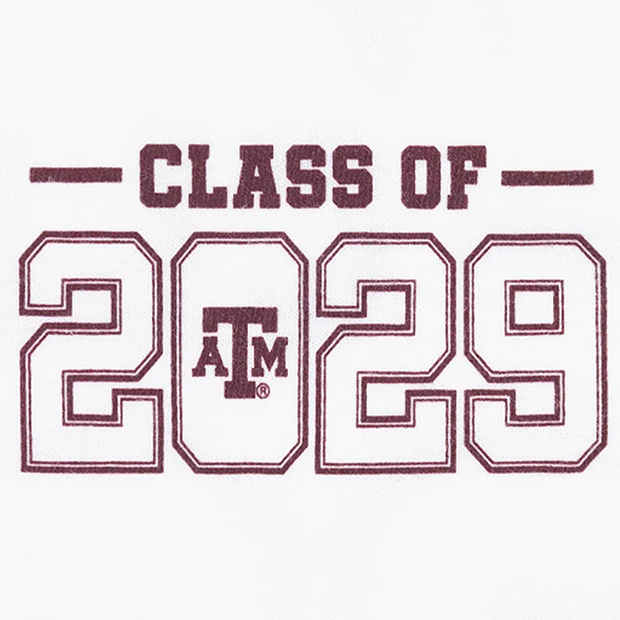 Texas A&M Aggies Class of 2029 Skyline T-Shirt - Image 4
