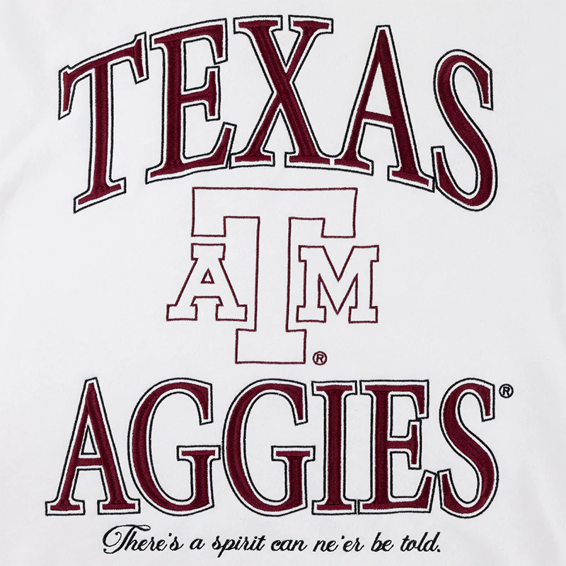 Texas A&M Aggies Collegiate Outfitters Striped Ribbed Crew - Image 4