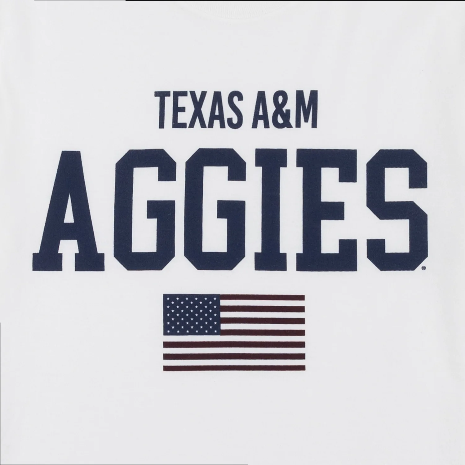 Texas A&M Aggies Comfort Colors American Flag T-Shirt - White - Image 2