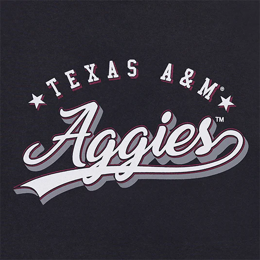 Texas A&M Aggies Crossed Bats Baseball T-Shirt - Image 4